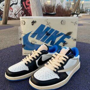 Travis Scott X Air Jordan 1 Low Fragment Design